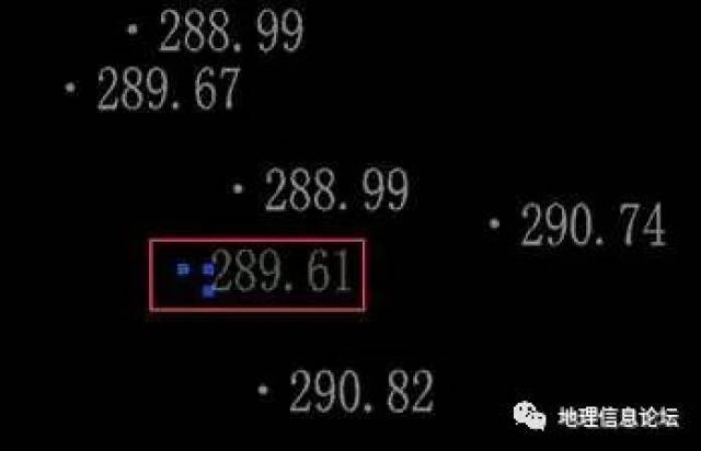 图3.3 常见cad高程点示意图 (图片来源:作者自绘)