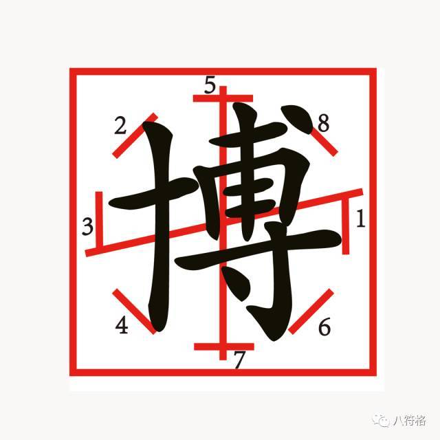 八符格字帖电子版图片