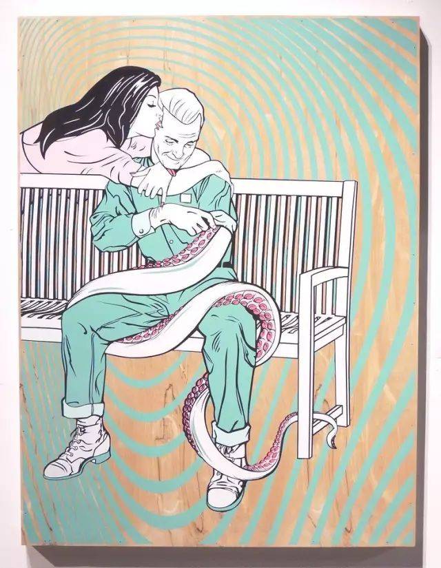 【看看】美国插画家scott wolf:粉色系的重口味