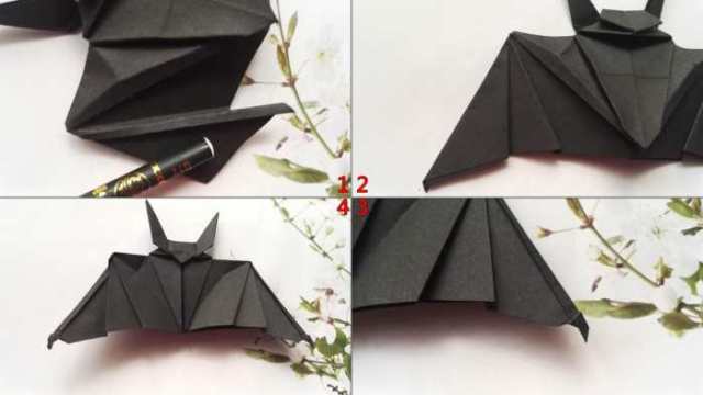 纸蝙蝠的折法图片