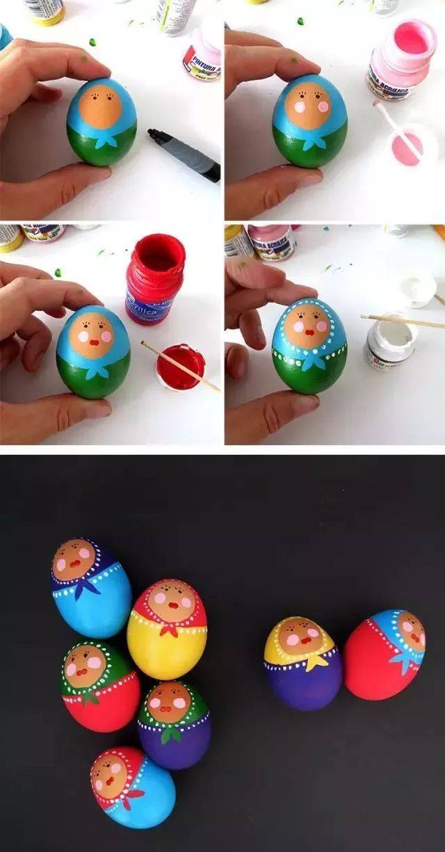 鸡蛋壳工艺品小学生图片