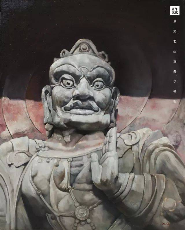 《怒目》 布面油画 40cmx50cm 2017