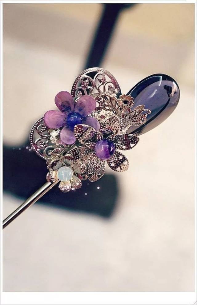 繁花旧梦, 不见长安,漂亮的古风玉石发簪