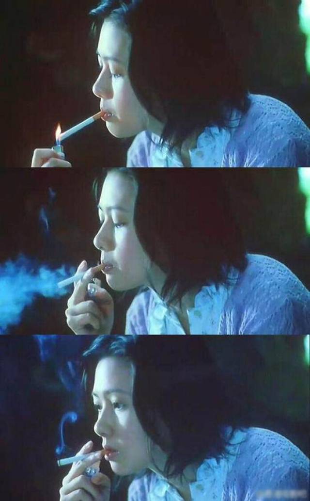 美女抽烟的电视剧图片