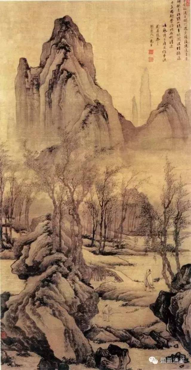 经典欣赏]唐寅山水画探秘：温润秀媚背后藏着愤世嫉俗的傲骨与狂狷！_搜狐网