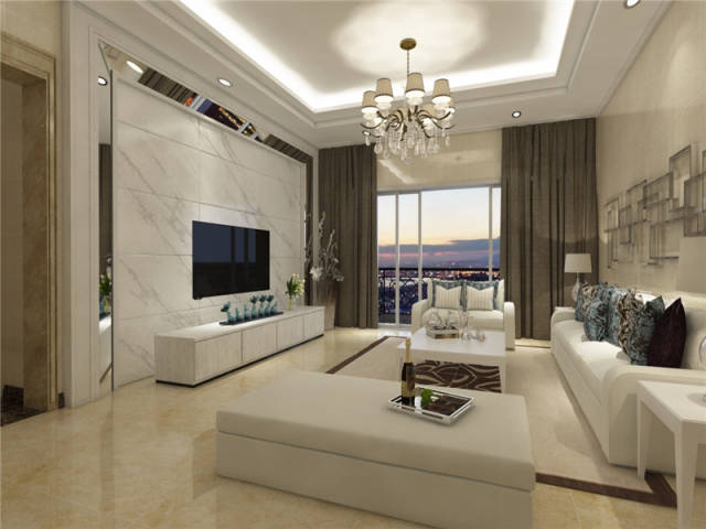 82平米两房两厅装修费10万就能拎包入住看效果图就不会后悔