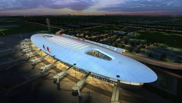 南通机场t3航站楼屋顶钢结构吊装结束,新建航站楼预计明年年底亮相
