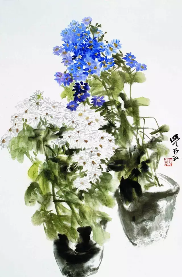 意存功外-著名画家潘晓云写意花鸟画