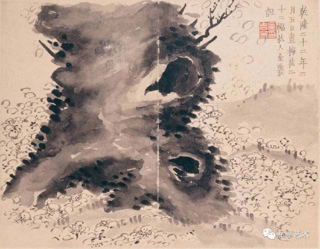金农墨梅图丨一生知己是梅花_搜狐网