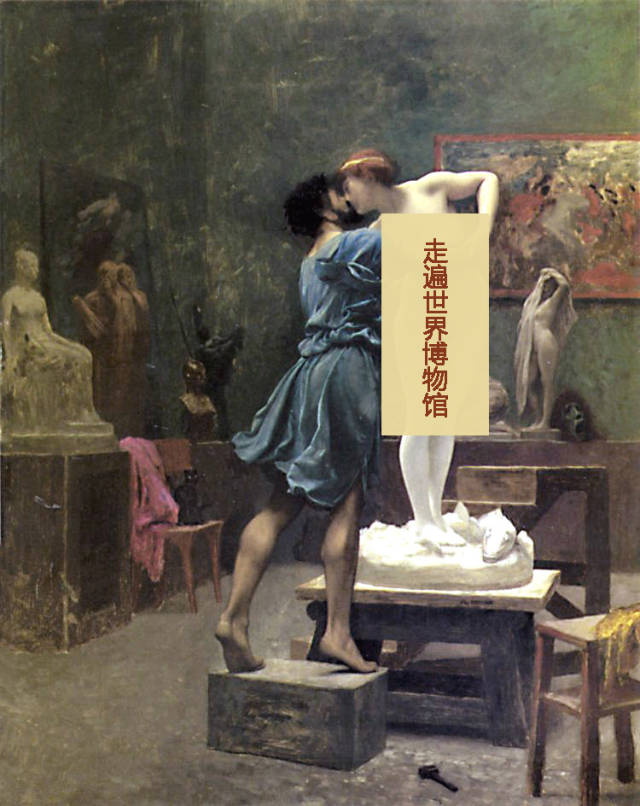 上图《皮格马利翁与伽拉忒亚》是法国画家杰罗姆(jean-leon gerome)