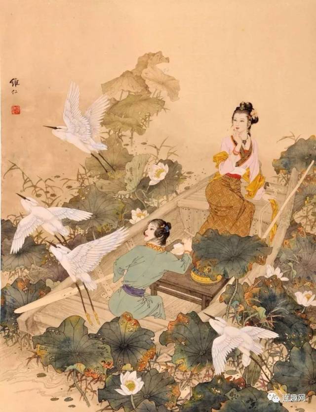 《十八描》第49集著名国画家,连环画家—项维仁和他的工笔重彩仕女