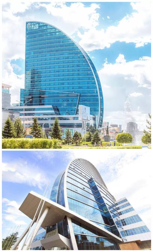乌兰巴托标志性建筑the blue sky hotel 五星级酒店
