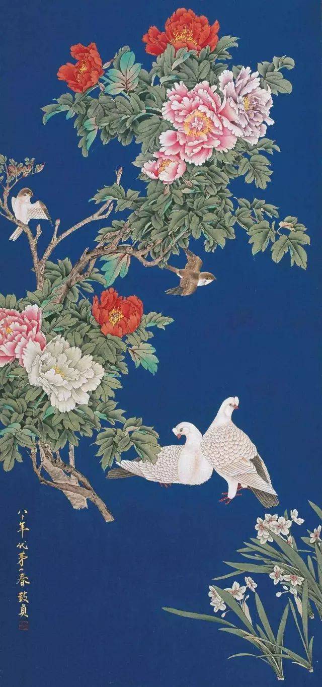 画里齐眉|俞致贞与刘力上工笔花鸟画赏析(100幅)