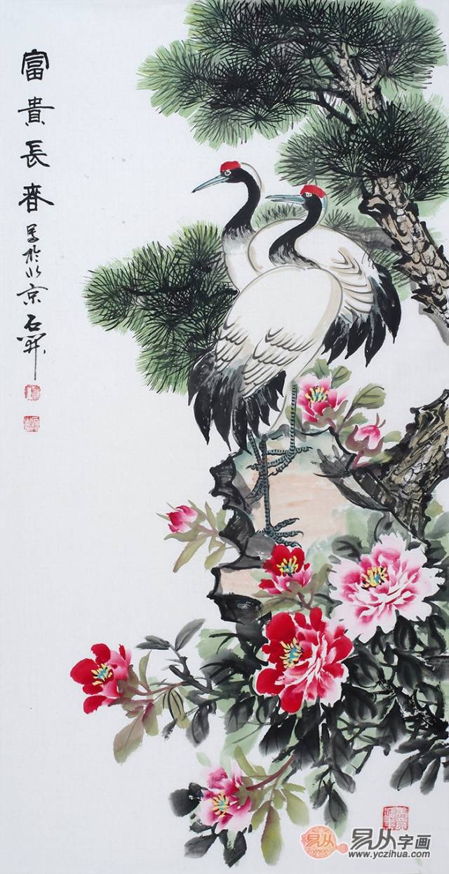 当代国画牡丹名家:石开写意牡丹画大全