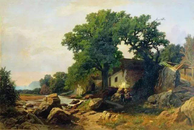 風景画　肉質画【作者不詳】油彩画 風景画 肉質画【作者不詳】油彩画 風景画 肉質画【作者不詳】油彩画