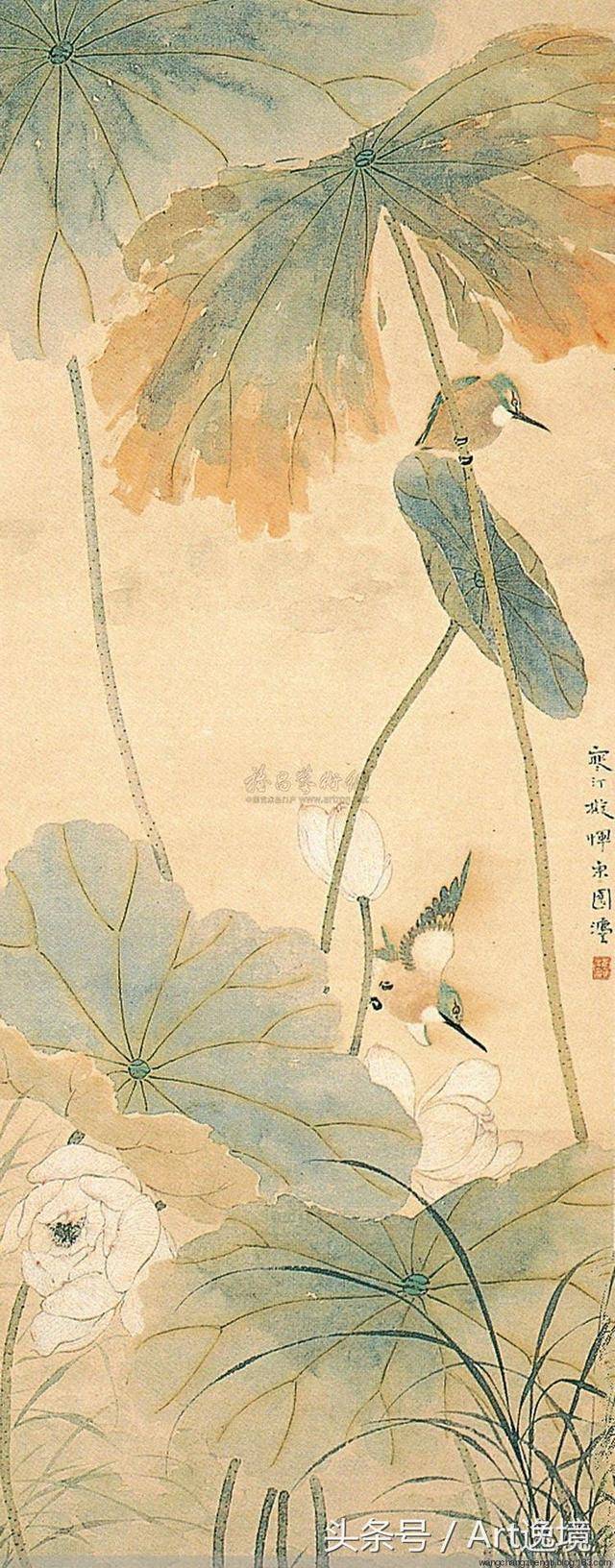 名作欣赏|爱荷,画荷——江寒汀荷花作品欣赏