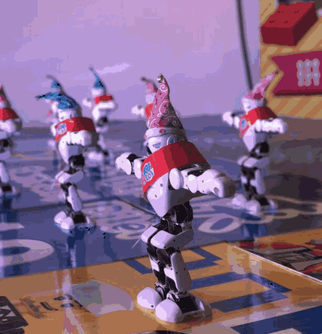 现场高科技跳舞机器人