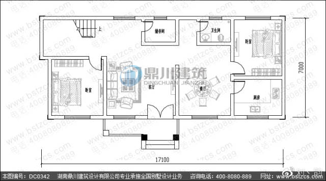 新農村二層自建小別墅房戶型設計圖 二層戶型