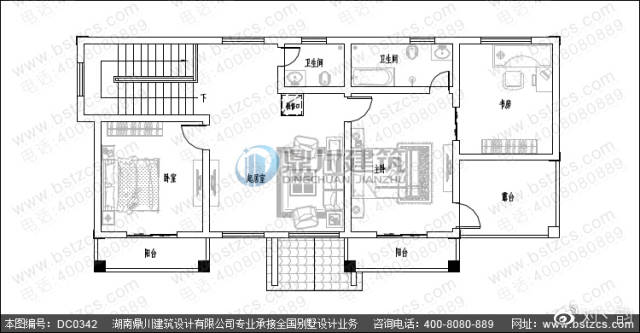 農村房屋設計_新農村二層自建小別墅房設計圖紙