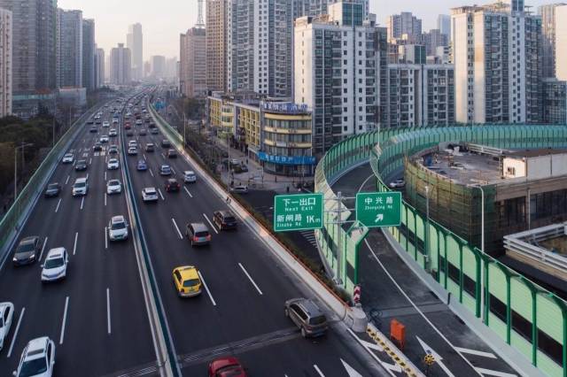 南北高架中兴路下匝道26日晚8点正式通车