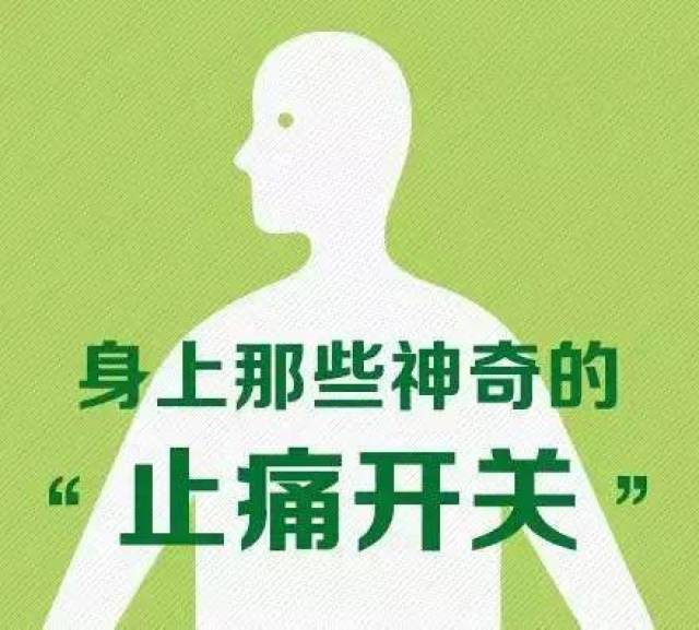 身体上的这些止痛开关一按就灵,快来试试看!