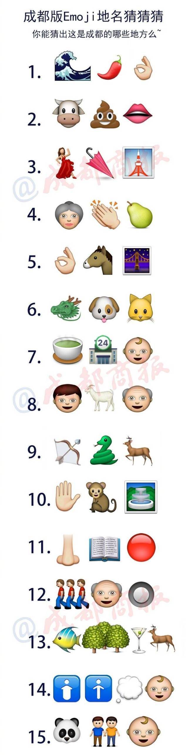 成都一小学老师自创emoji成语题烧脑?你见过成都校园版的吗