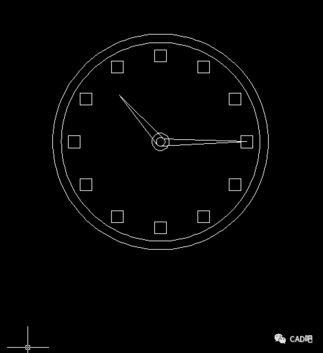 cad定数等分画钟表教程