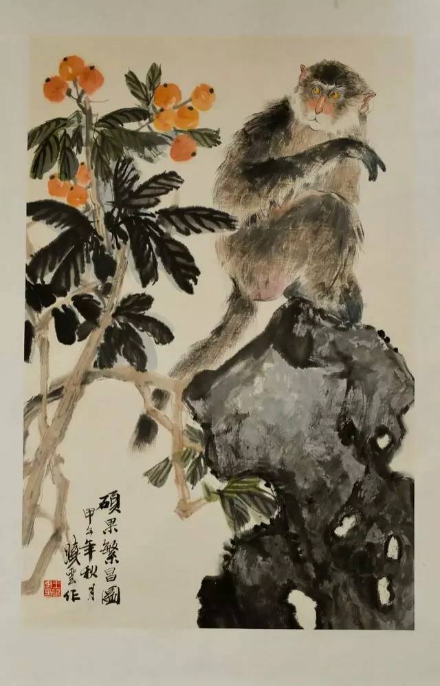 名家王晓云一手活灵活现的猴子画的真的好