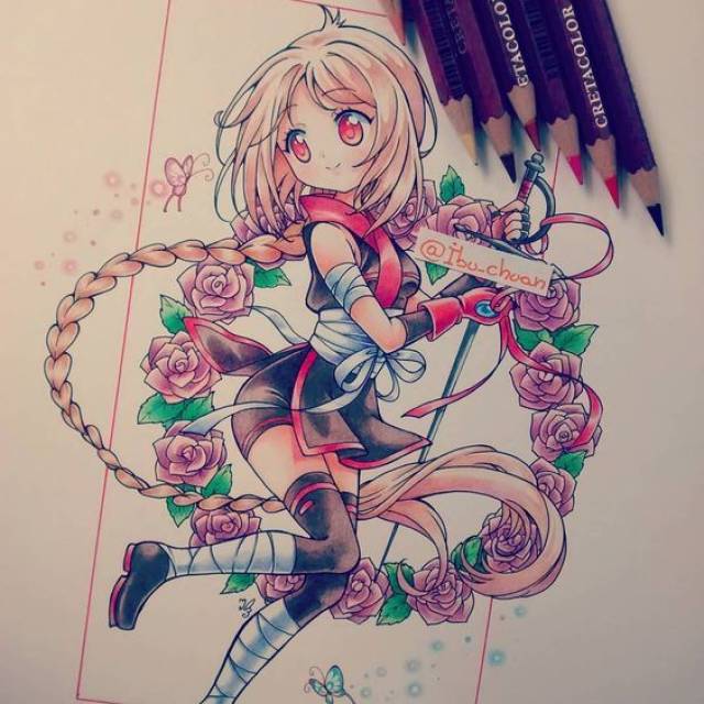 迷萌卡通:来自插画师 ibu chuan 绘画作品