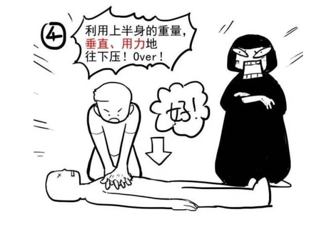 心肺复苏图片简笔画图片