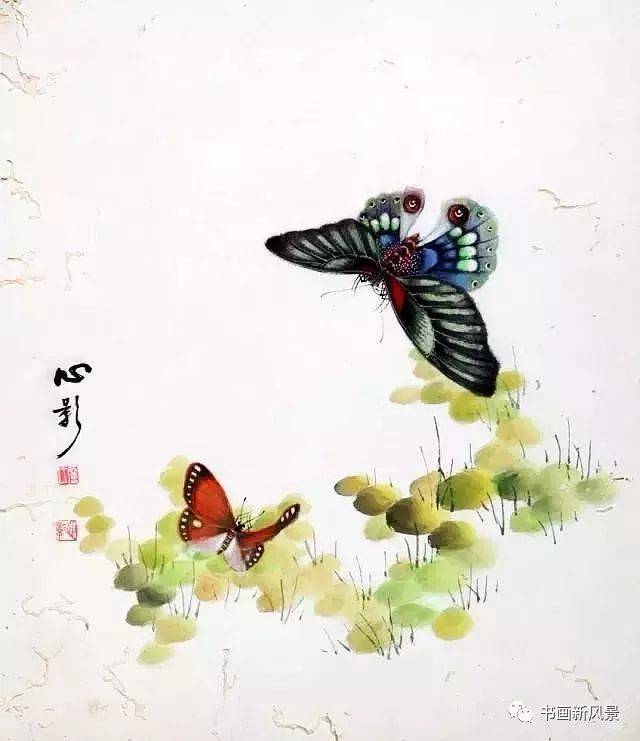 这师徒俩画蝴蝶太美啦!
