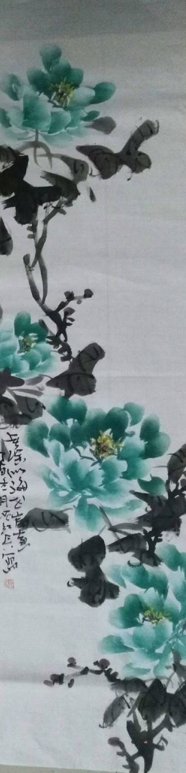 多买胭脂画牡丹—安徽淮北画家温红兵写意小品