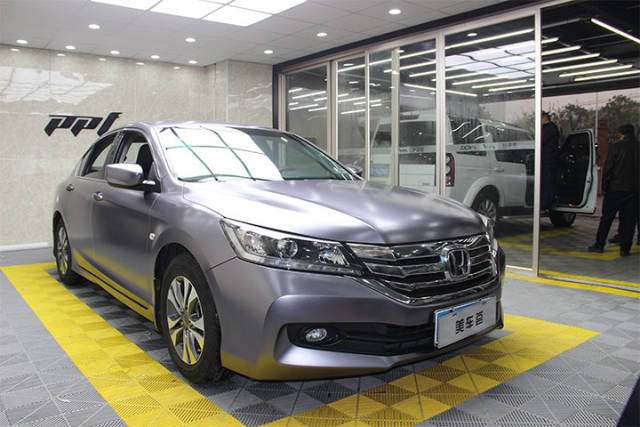 本田雅阁金属钛灰改色--无锡美车荟出品