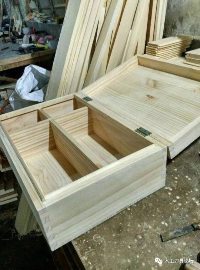 木工自制三层工具箱图片
