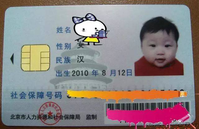 儿童社保卡照片要求图片