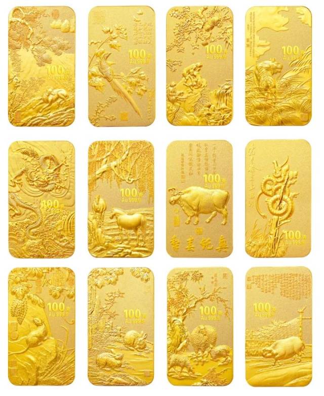 交通银行十二生肖金条全新规格上线
