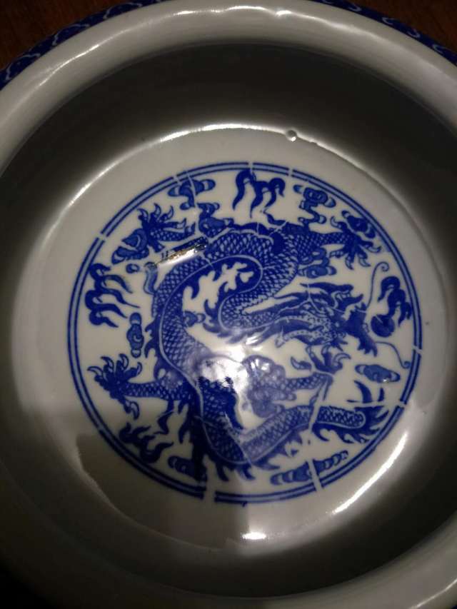 乾隆青花龙纹笔洗_搜狐网