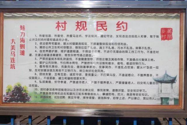 村规民约内容结合当地实际,融入社会主义核心价值观,中华传统美德,村