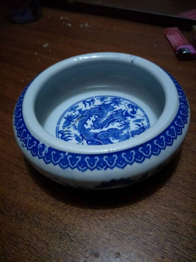 乾隆青花龙纹笔洗_搜狐网