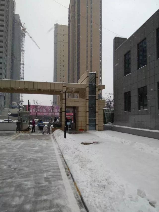 经营三公司阳和物业清扫积雪保障书香林苑分配工作正常开展