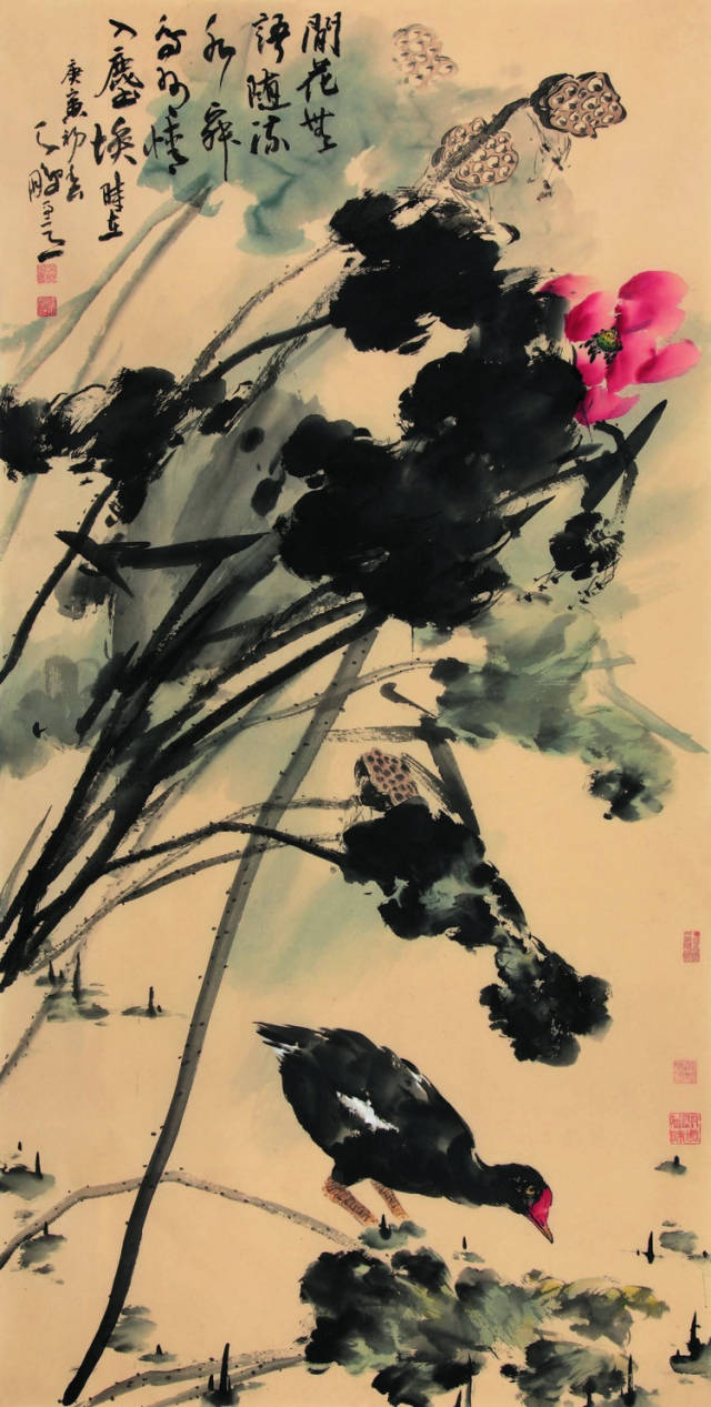 国画写意---- 陈鹏花鸟（大写意真美！）_搜狐网
