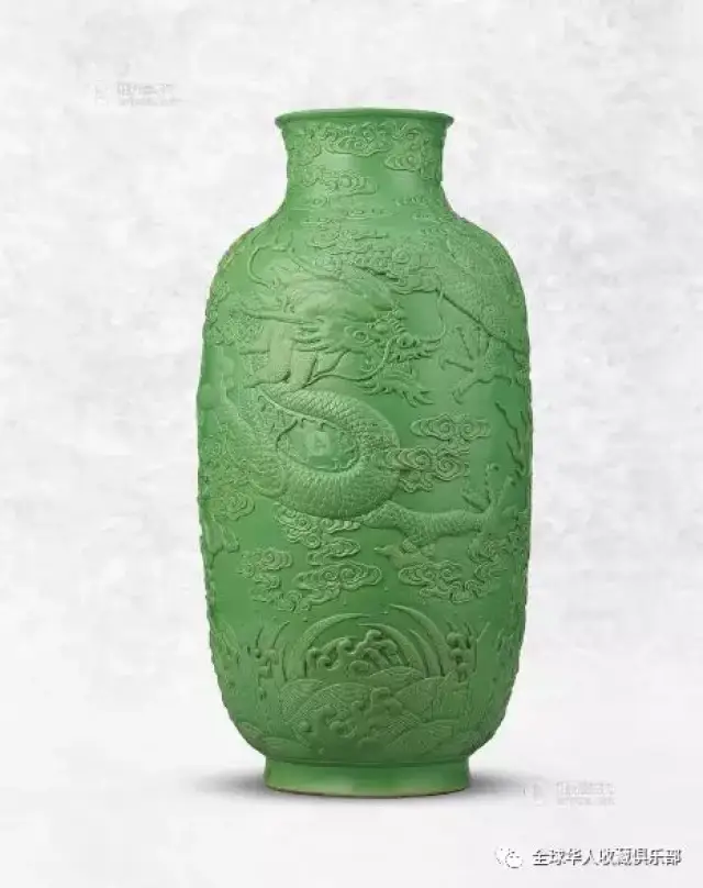 美術品・アンティーク・コレクション花瓶 緑釉 中国 清時代