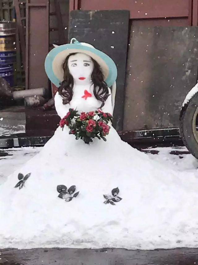 绚丽多彩雪人装扮图片