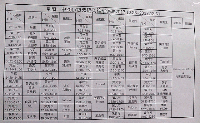 阜阳一中新设了一个国际班,只有8个人!看看啥