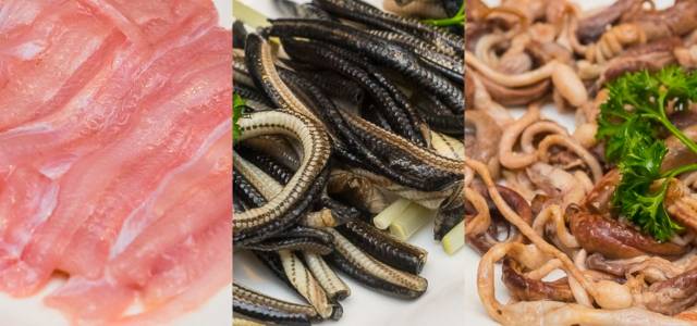 还有 蛇肝蛇皮也一并处理好上桌,一蛇一粥品出多重口感!