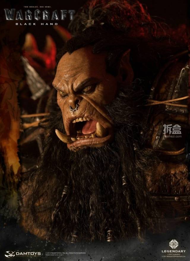 damtoys 史诗系列 电影《魔兽》黑手blackhand 29寸 精致雕像