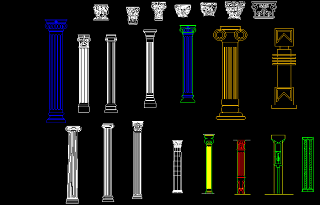 罗马柱的图纸希望对你有所帮助,本图集来自"免费的"迅捷cad图库可以