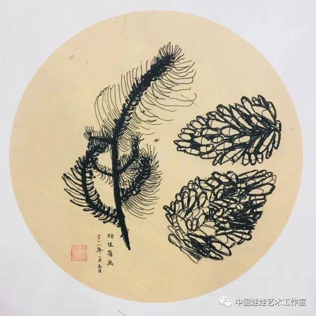 松枝写意,松枝工笔_大山谷图库