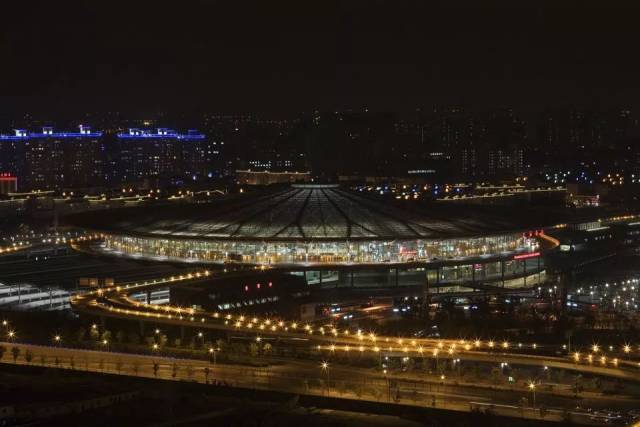 上海南站夜间,上海南站夜景,上海南站进站_大山谷图库