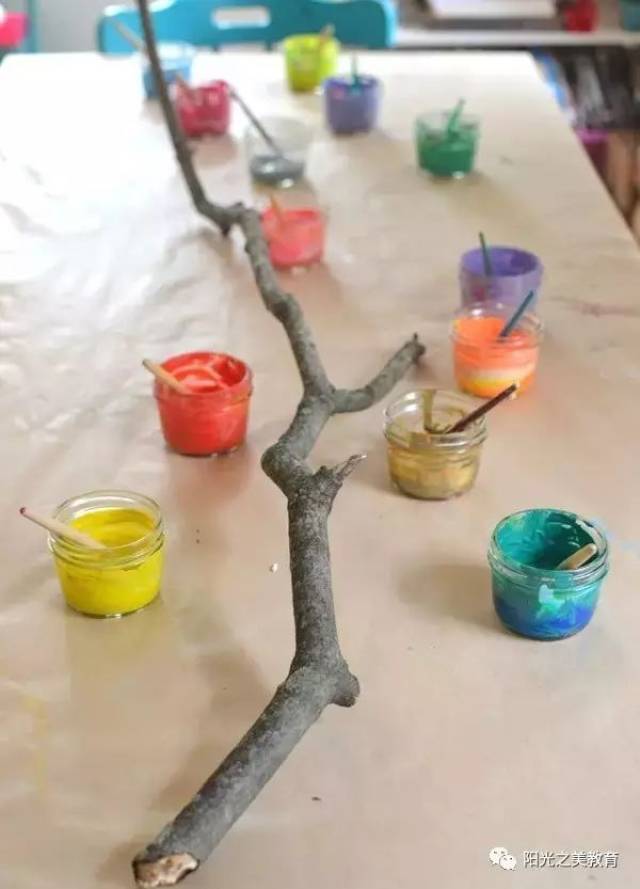 废物利用 | 当树枝被涂上颜料之后,奇迹就出现了
